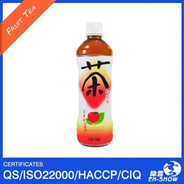 OEM 500ml PET Bottled Apple Flavored Tea in China