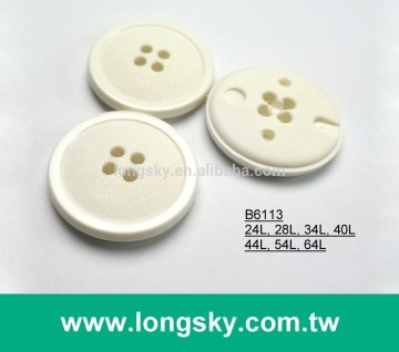 (#B6113) classic large round 4 hole nylon plastic button for decoration