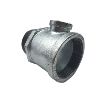 Internal and External Threaded Galvanized Steel Reducing Tee