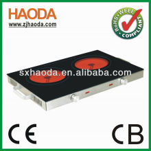 electric ceramic double hotplate