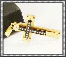 Stainless Steel Catholic Crucifix