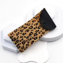 Ready Stock Brown Leopard Print Glasses Cases & Sunglasses Bags
