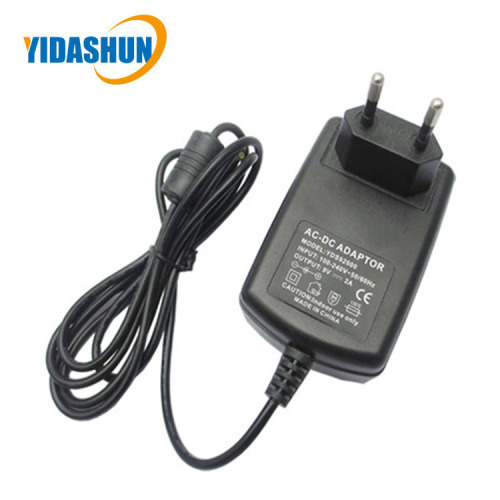 9V Wall Plug in Adapter Europa voedingsadapter