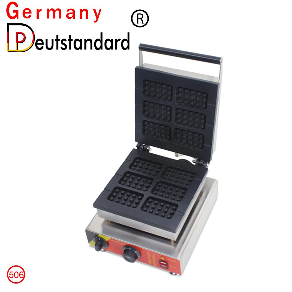 Kommerzielle 6pcs Square Waffle Machine