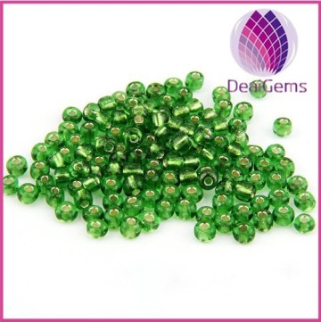 Factory price Silver lined glass seed beads