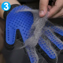 Brighthomey Pet Gloves Pet Grooming Glove, Hair Remover Brush, Gentle Deshedding Efficient Pet Mitt Pet Massage Gloves