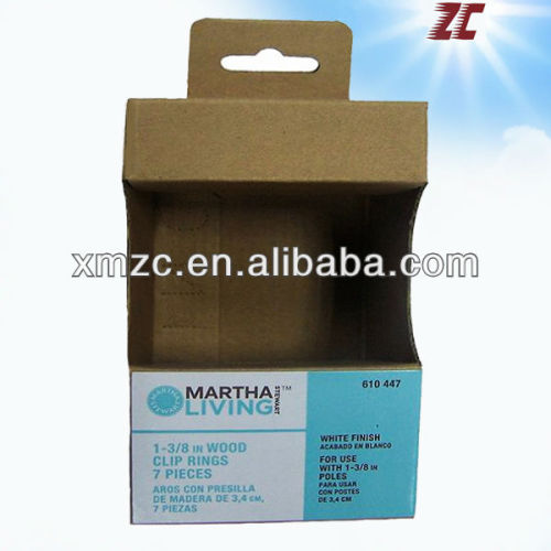 promotional corrugated kraft box ,kraft window box with handle