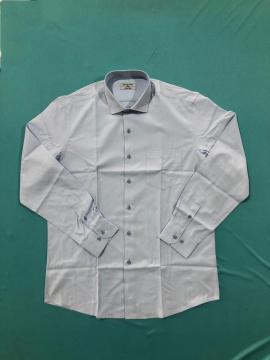 Mini Check Pattern Button Collar Men's Plaid Shirts