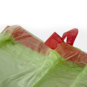 Fabrikversorgung Kunststoff Grüne Farbe HDPE LDPE Müllsäcke Bin Liner Recycling Müll Tasche