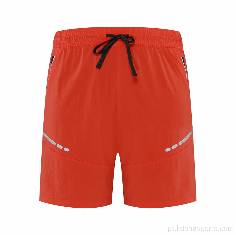 Shorts esportivos de ginástica masculina respirável