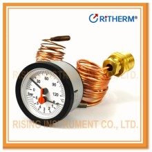 Plastic case capillary thermo manometer
