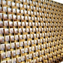 Brass Alloy Wire Mesh for Furniture and Cabinetry