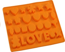 Silicone Valentine heart chocolate cake mold