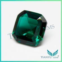 1 carat emerald 6.5x6.5 mm emerald cut synthetic emeralds for sale