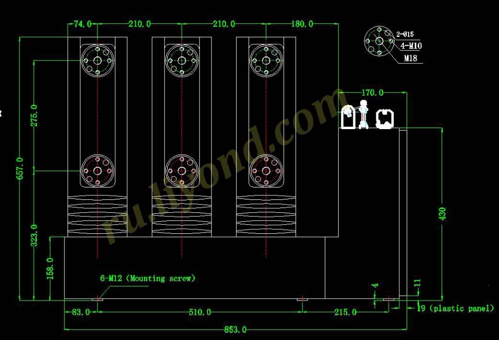 Indoor medium voltage lateral fixed type Insulation Cylinder Vacuum Circuit Breaker