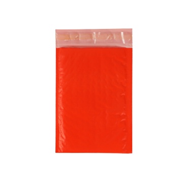 Red Holographic Poly Bubble Mailer Packaging Bag