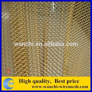 anping factory supplier lobby deco curtain screen with gold color deco mesh