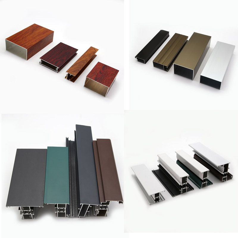 Various types aluminum windows extrusion profiles