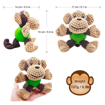 Jouet à mâcher en peluche avec brigeur