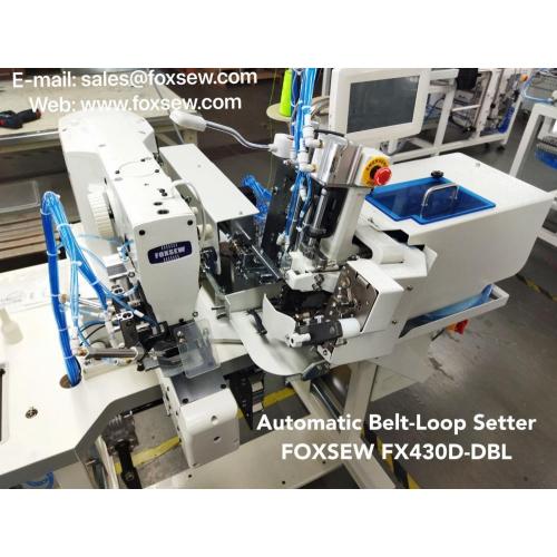 Automatic Double Needle Belt-Loop Attaching Machine