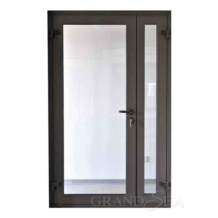 aluminum alloy exterior door outside door dark tinted glass door