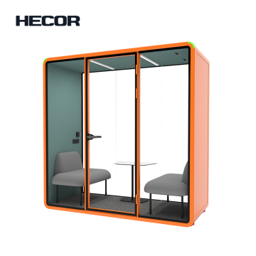 Face-to-Face Collaboration Pod for Two