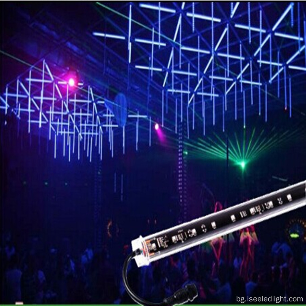 Диско DJ 3D DMX LED метеорни тръбни светлини