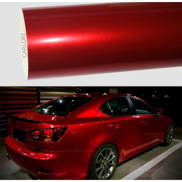 Metallic Gloss မှောင်မိုက်သောအနီရောင်ကားကို Vinyl