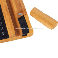 Universal Bluetooth 3.0 Wireless Keyboard Stand Telefonständer Bamboo Tastatur Gerätehalter Docking Station Stand für comptue