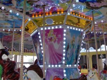 small amusement park kid horse ride amusement carousel