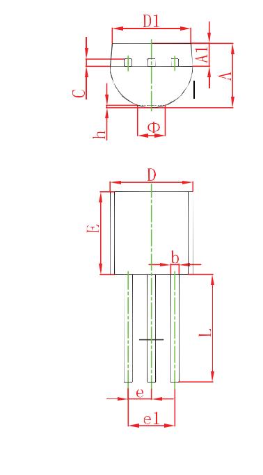 YZPST-2N3904 Dimensions