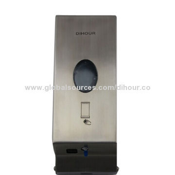 Stainless Steel 304 Automatic Soap Dispenser, 800mL, for Alcohol Gel/Liquid Alcohol, with CE/AC/DC