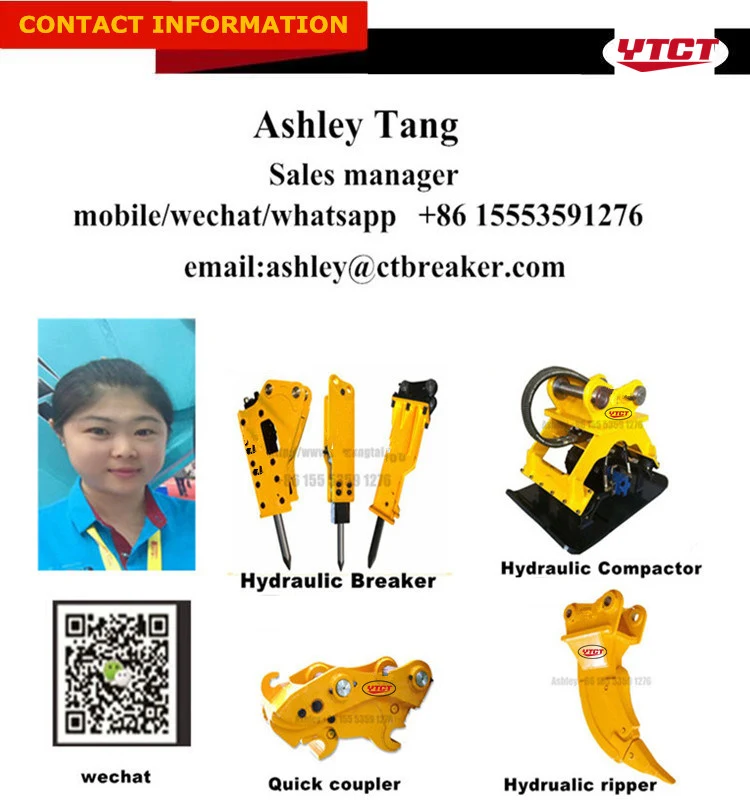 Ce Approved Hydraulic Vibrating Plate Concrete Compactor for Excavator