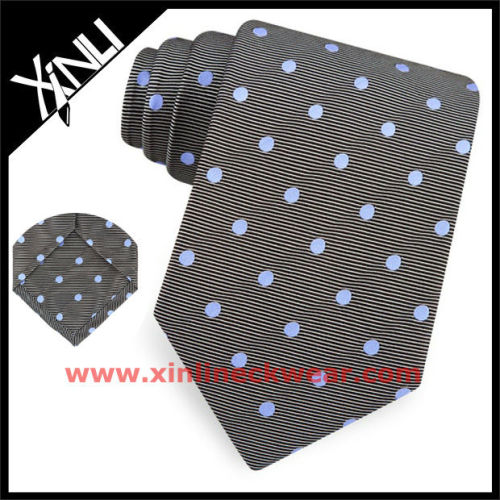 Self Tipping Blue Dot Neckties for Men