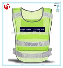 CE EN20471100% polyester mesh hook and loop closure high visibility motorcycle jacket