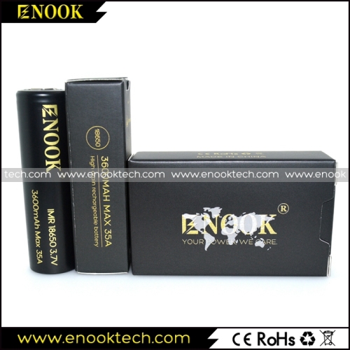 Best Enook 3600mAh high drain 18650 battery