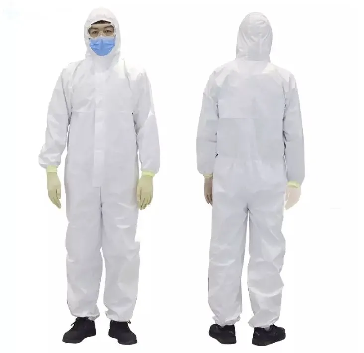 Chemical Disposable Medical Protective Clothing Coverall Isolation Cloth Gown with Ce FDA TUV Test Report