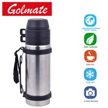 Double cups Stainless steel isolation insulated thermos flask 1.0L with handle