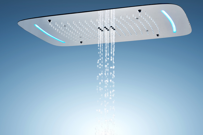 High-end overhead shower with LED for bathroom