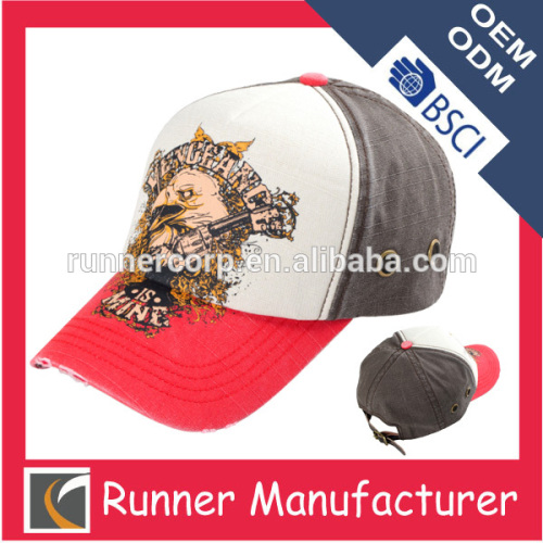 Metal Grommet Decoration 5 Panel Baseball Cap