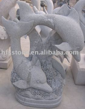 Dolphin Carving/Garden dolphin sculpture
