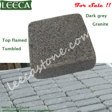 Dark grey stone granite, natural stone driveway paving