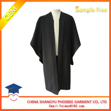 UK Style Bachelor Black Graduation gown