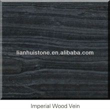 Chinese polished Imperial Wood Vein black marble