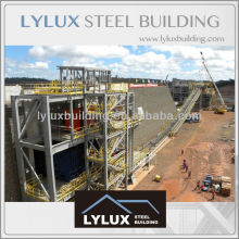 Steel structures erect for oil/mining project on site steel frameworks