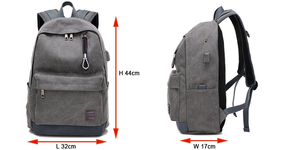 Male Canvas Backpack College Student School Backpack Bags for Teenagers Laptop Mochila Casual Women Rucksack Travel Daypack