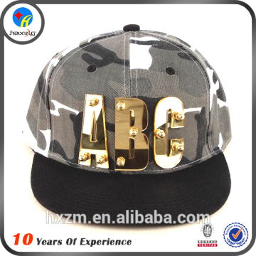 design your own flat brim cap snapback with plastic plate