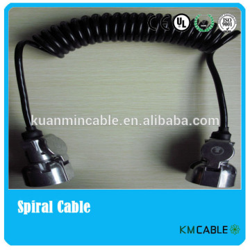 7 cores truck spiral cable spring cord