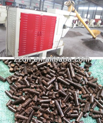 Wood briquette making machine