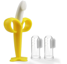 Food Grade Silicone Infant Training Finger toothbrushes